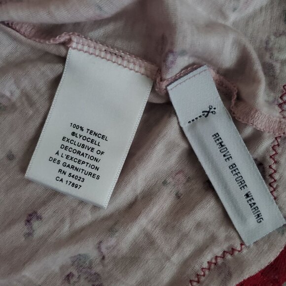 Banana Republic Women's Pink Floral Lace Trim Camisole Tank Top Size Medium NWT - Picture 8 of 12